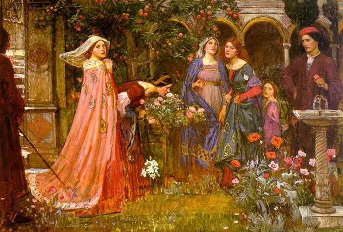 John William Waterhouse The Enchanted Garden